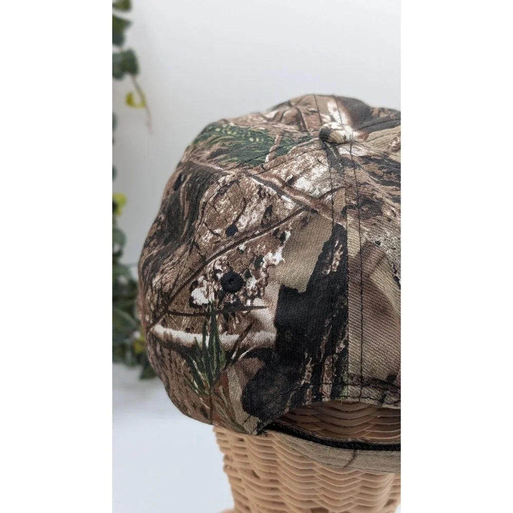 Realtree Style Camouflage Adjustable Baseball Cap – Hunting Outdoor Camo Hat